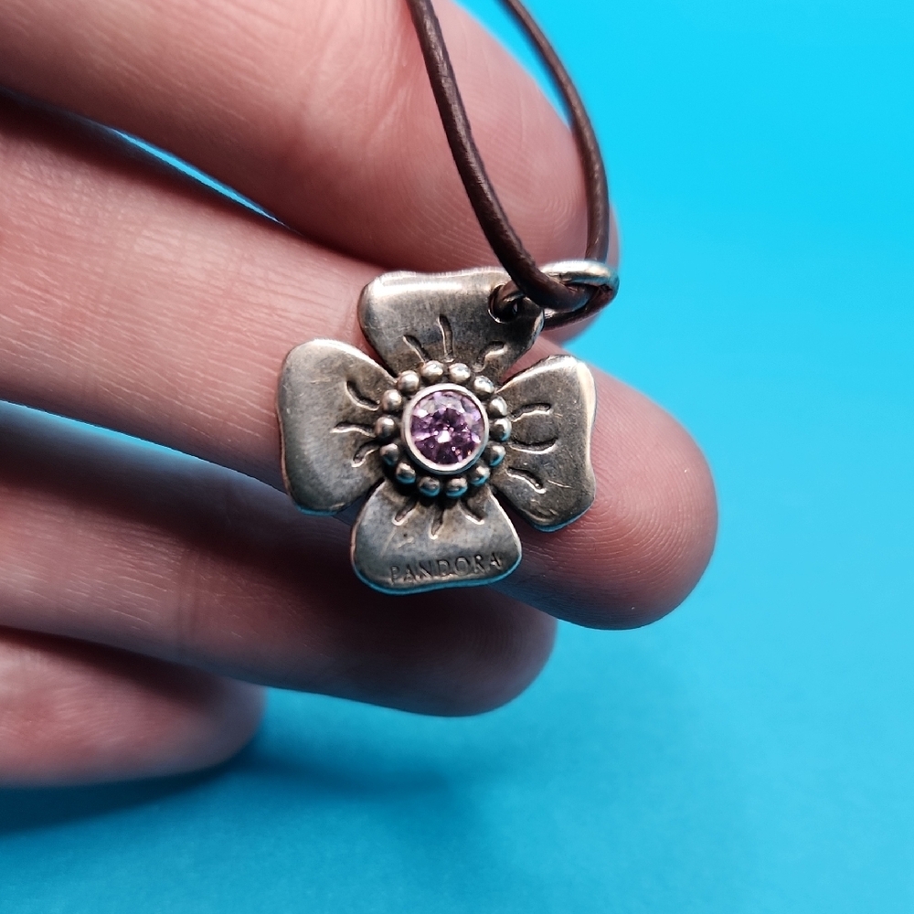 Pandora Silver Flower Pendant
